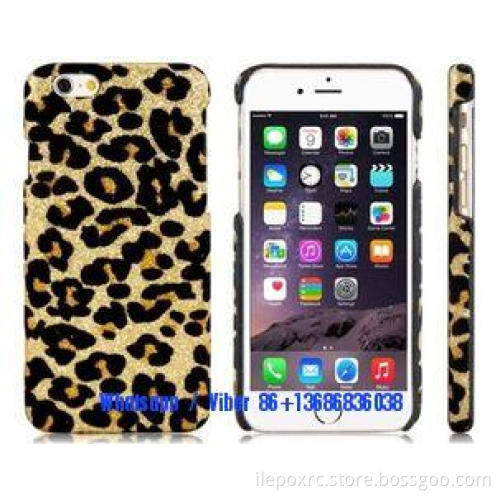 Leopard Print Pattern Plastic Mobile Phone Cases for iPhon